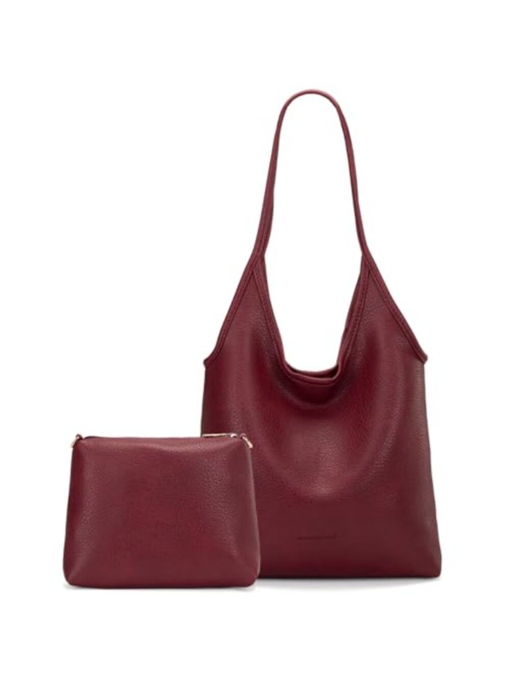 Slouchy Hobo Bag for Women Soft Vegan Leather Shoulder Purse Top Handle Handbag
